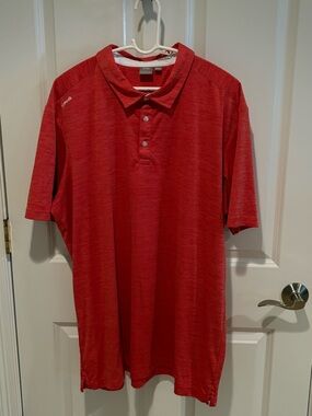 Ping Men’s Red Polo Shirt - Short Sleeve Performance Tee